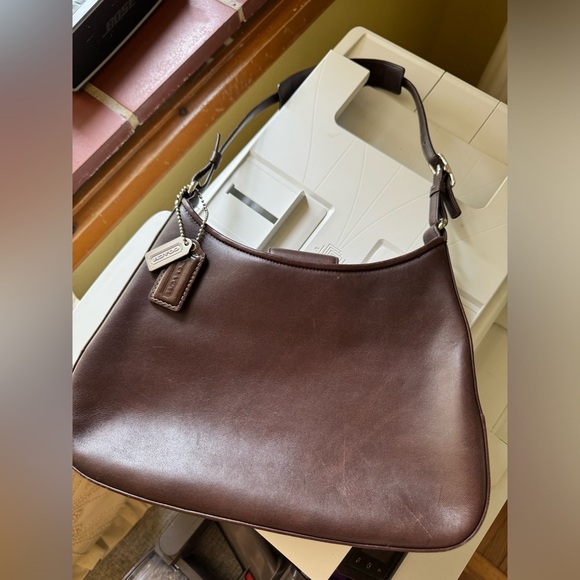 SOLD Coach Vintage Ergo 8319 Y2K Legacy Mocha Demi Leather Hobo Bag - Picture 12 of 14